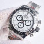 Daytona 126500 1:1 Best Edition 904L Steel White Dial on SS Bracelet QF SH4131