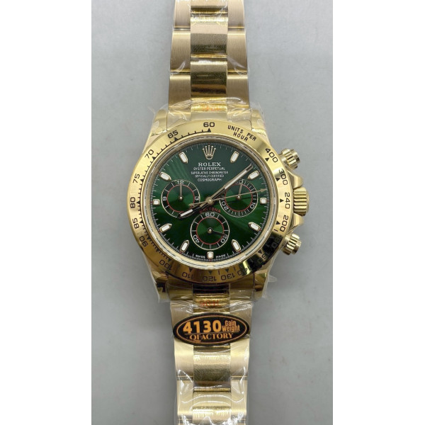 Daytona 116508 1:1 Best Edition Green Dial on YG Bracelet SH4130 QF V3 