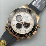 Daytona 116515 RG 1:1 Best Edition Meteorite Dial on Oysterflex Rubber Strap Gold Factory SA4130 