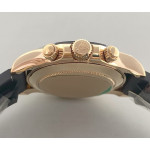 Daytona 116515 RG 1:1 Best Edition Meteorite Dial on Oysterflex Rubber Strap Gold Factory SA4130 