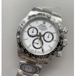 2023 Daytona 126500 1:1 Best Edition 904L Steel White Dial on SS Bracelet Clean SH4131