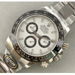 Daytona 116500LN 1:1 Best Edition 904L SS Case and Bracelet White Dial BTF SA4130