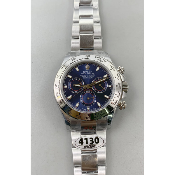 Daytona 116509 1:1 Best Edition 904L Blue Dial on SS Bracelet QF SH4130 V3 