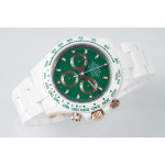 Daytona AET 1:1 Best Edition Green Dial White Nano Ceramic Case and Bracelet ZF SH4130