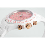 Daytona AET 1:1 Best Edition Pink Dial White Nano Ceramic Case and Bracelet ZF SH4130