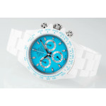 Daytona AET 1:1 Best Edition Tiffany Blue Dial White Nano Ceramic Case and Bracelet ZF SH4130