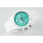 Daytona AET 1:1 Best Edition Biscay Green Dial White Nano Ceramic Case and Bracelet ZF SH4130 