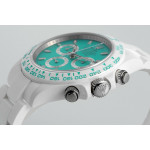 Daytona AET 1:1 Best Edition Biscay Green Dial White Nano Ceramic Case and Bracelet ZF SH4130 