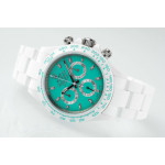 Daytona AET 1:1 Best Edition Biscay Green Dial White Nano Ceramic Case and Bracelet ZF SH4130 