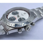 Daytona 6263 SS Bezel White Dial Bracelet Asian Venus 75