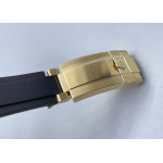 Daytona 116518 YG 1:1 Best Edition Black Dial Gold Subdial on Oysterflex Rubber Strap noob SA4130