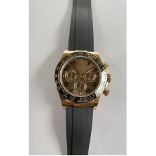 Daytona 116515 RG 1:1 Best Edition Brown Dial on Oysterflex Rubber Strap Clean SA4130