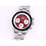 Daytona 6263 Black Bezel SS Red Dial Asian 7750