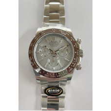 Daytona 116506 Brown Ceramic 1:1 Best Edition Ice Blue Dial Crystal Mark SS Bracelet BTF SA4130 v2