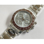 Daytona 116506 Brown Ceramic 1:1 Best Edition Ice Blue Dial Crystal Mark SS Bracelet BTF SA4130 v2