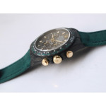 Daytona DIW Carbon Best Edition Carbon/Black Dial Green Leather Strap A4130 OMF