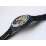 Daytona DIW Carbon Best Edition Black Colorful Dial Black Leather Strap A4130 OMF