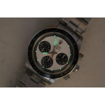 Daytona 6263 Black Bezel SS White Dial Asian Venus 75