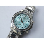 Daytona 116506 Diamonds Bezel SS/SS Arab Blue Dial BP A7750