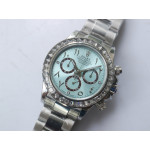 Daytona 116506 Diamonds Bezel SS Arab Number Blue Dial BP A7750