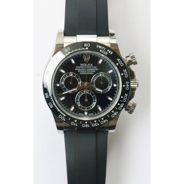 Daytona 116500LN Ceramic Bezel Black Dial Rubber BPF Asia 7750