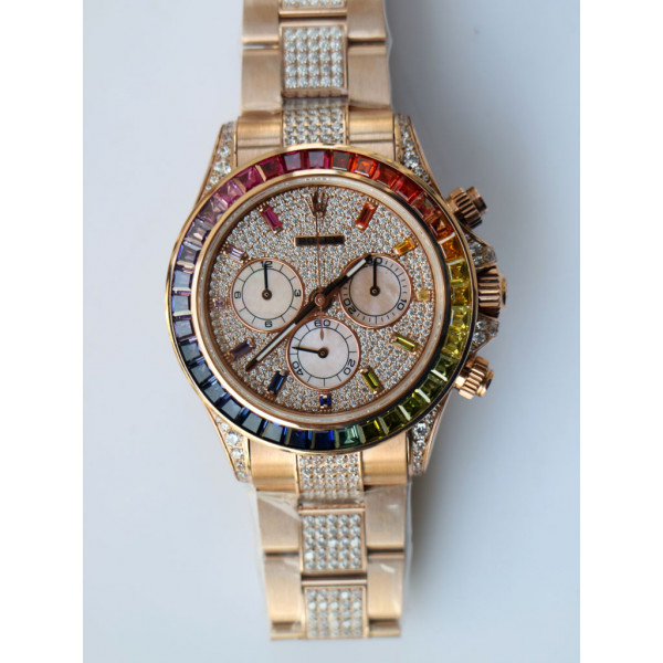 Daytona 116595 RBOW RG/RG Diamonds Dial BP A4130 