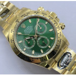 Daytona 116508 YG 1:1 Best Edition 904L SS Case and Bracelet Green Sticks Dial BTF SA4130