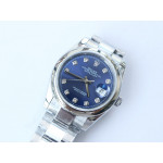 DateJust 36mm Smooth Bezel SS Blue&Silver&Black Dials Diamonds Marker Oyster Bracelet BP A2824