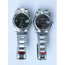 DateJust 36mm Smooth Bezel SS Grey&Green Dials Roman Dia Marker Oyster Bracelet BP A2824