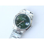 DateJust 36mm Smooth Bezel SS Grey&Green Dials Roman Dia Marker Oyster Bracelet BP A2824