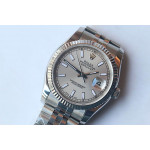 DateJust 36mm Fluted Bezel SS Silver&Grey&Blue Dials Stick Marker Jubilee Bracelet BP A2824