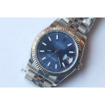 DateJust 36mm Fluted Bezel SS Silver&Grey&Blue Dials Stick Marker Jubilee Bracelet BP A2824