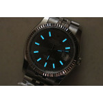 DateJust 36mm Fluted Bezel SS Silver&Grey&Blue Dials Stick Marker Jubilee Bracelet BP A2824