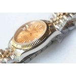 DateJust 36mm Fluted Bezel SS/YG Gold Dial Stick Marker Jubilee Bracelet BP A2824