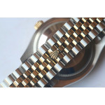 DateJust 36mm Fluted Bezel SS/YG Grey&Blue Dials Diamonds Marker Jubilee Bracelet BP A2824