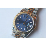 DateJust 36mm Fluted Bezel SS/YG Blue&Grey Dials Stick Marker Jubilee Bracelet BP A2824