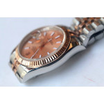 DateJust 36mm Fluted Bezel SS/RG 3 Dials Stick Marker Jubilee Bracelet BP A2824