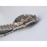 DateJust 36mm Fluted Bezel SS/RG Black&Grey Dials Stick Marker Jubilee Bracelet BP A2824