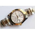 DateJust 41mm Fluted Bezel SS/YG Silver Dial Stick Marker Oyster Bracelet BP A2824