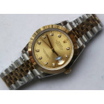 DateJust 41mm Smooth Bezel SS/YG Gold Dial Diamonds Marker Jubilee Bracelet BP A2824