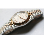 DateJust 41mm Smooth Bezel SS/RG Silver Dial Diamonds Marker Jubilee Bracelet BP A2824