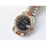 DateJust 41mm Fluted Bezel SS/RG 4 Dial Roman Marker Jubilee Bracelet GMF VR3235