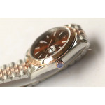 DateJust 41mm Smooth Bezel SS/RG Brown&RG Dials Stick Marker Jubilee Bracelet GMF VR3235