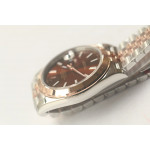 DateJust 41mm Smooth Bezel SS/RG Brown&RG Dials Stick Marker Jubilee Bracelet GMF VR3235