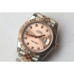 DateJust 41mm Fluted Bezel SS/RG Brown&RG Dials Diamonds Marker Jubilee Bracelet GMF VR3235