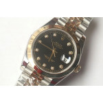 DateJust 41mm Smooth Bezel SS/YG Gold&Black Dials Diamonds Marker Jubilee Bracelet GMF VR3235