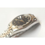 DateJust 41mm Fluted Bezel SS/YG Black&Gold Dials Diamonds Marker Jubilee Bracelet GMF VR3235