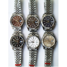 DateJust 41mm Fluted Bezel SS 6 Dials Stick Marker Jubilee Bracelet BP A2824