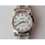 DateJust 41mm Smooth Bezel SS 5 Dials Diamonds Marker Oyster Bracelet BP A2824