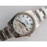 DateJust 41mm Fluted Bezel SS 5 Dials Diamonds Marker Oyster Bracelet BP A2813